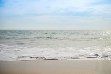 Fototapeta na wymiar Beautiful beach sea sun sand