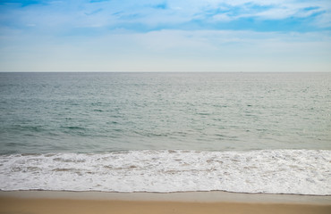 Fototapeta na wymiar Beautiful beach sea sun sand