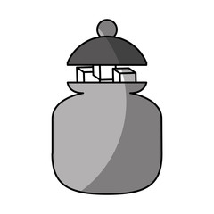 Obraz premium sugar pot with cubes vector illustration design