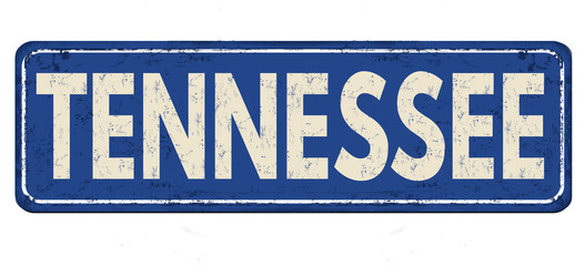 Tennessee vintage rusty metal sign