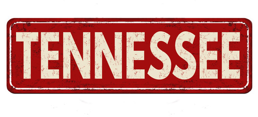 Tennessee vintage rusty metal sign