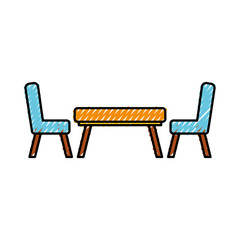 school table isolated icon vector illustration design