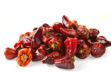 The chili of isolated on a white background