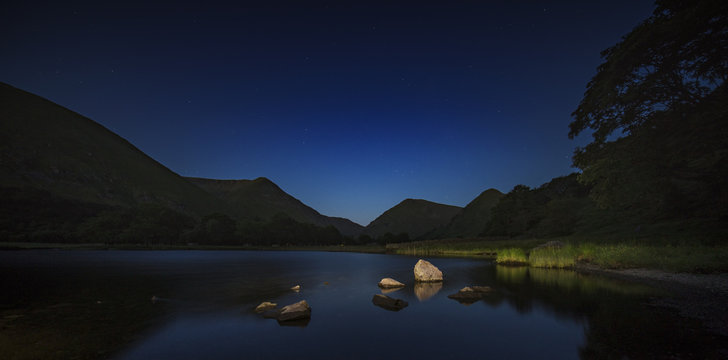 Brothers Water Lake at Night, Lake District National Park