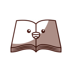 text book school kawaii character vector illustration design