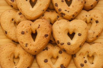 chocolate cookies in love