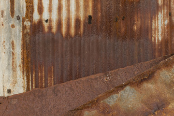 Rusty old zinc texture background