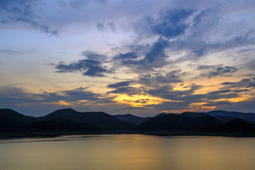 Beautiful sunset landscape