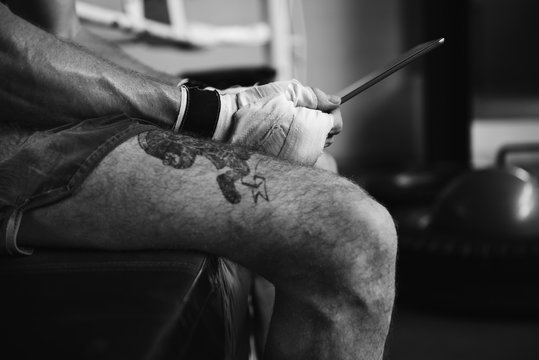 Boxer Training Learning Education Digital Tablet Concept - Powered by Adobe