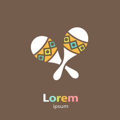 Logo template - maracas
