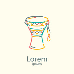 Logo template - drum