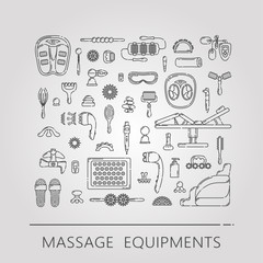Massage appliance - Icon set