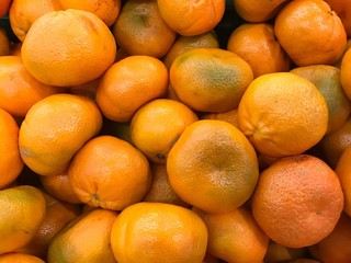 Fresh oranges, Food background.
