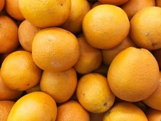 Obraz na płótnie Canvas Fresh oranges, Food background.