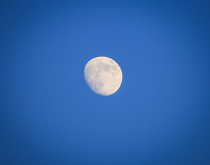 Naklejka na ściany i meble Moon in blue sky