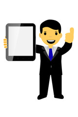 Executive Holding Blank Tablet
