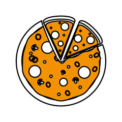 pizza vector illustration