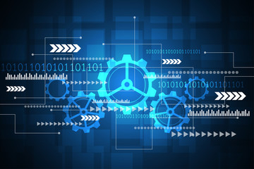 Naklejka premium Vector abstract background technology concept.