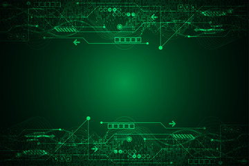 Vector abstract background technology circuit design.