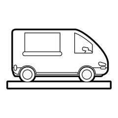 van vector illustration