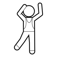 sportsman vector illustration