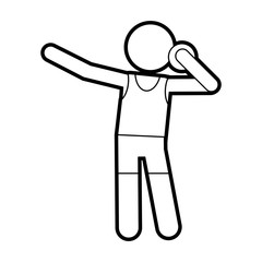 sportsman vector illustration