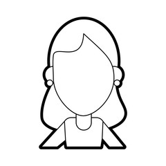 woman avatar vector illustration