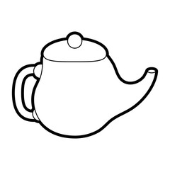 Obraz premium teapot vector illustration