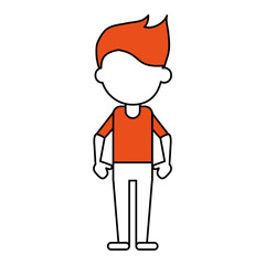 standing man vector illustration