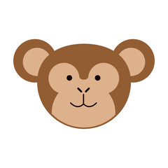 cute monkey or stuffed animal icon image