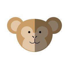 cute monkey or stuffed animal icon image
