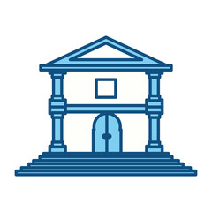 Bank building symbol