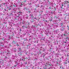 Obraz premium Watercolor painting pattern. Little pink roses background.