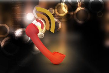 Telephone handset with sound signal
