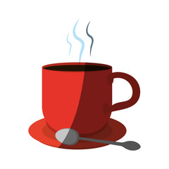 coffee in mug with spoon icon image