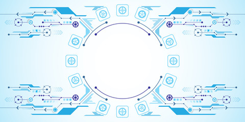 Vector abstract background technology concept.