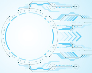 Obraz premium Vector abstract technology concept.