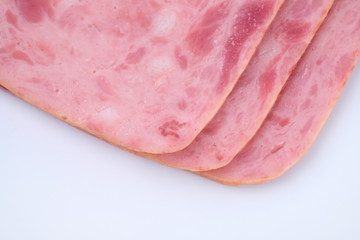 Close up toast ham