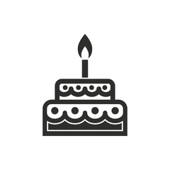 Cake vector icon.