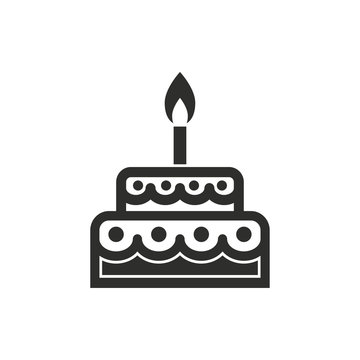 Cake vector icon.