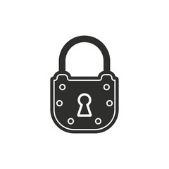 Lock vector icon.