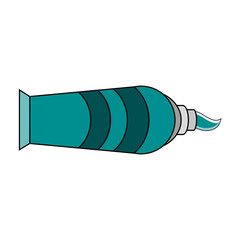 toothpaste coming out of tube icon image