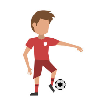 football player athlete sport avatar icon image vector illustration design 