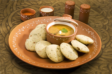 Sambar with Idli