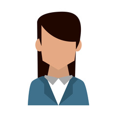business woman avatar icon image vector illustration design 