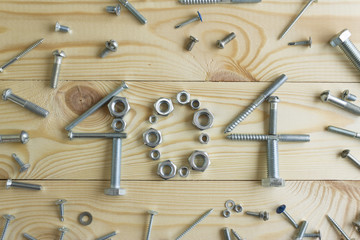 Error page 404 of bolts, nuts and screws.