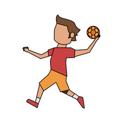 goalkeeper football player athlete sport avatar icon image vector illustration design 