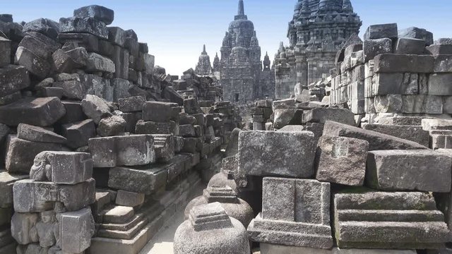 Candi Sewu Temple Complex of Prambanan in Central Java, Indonesia