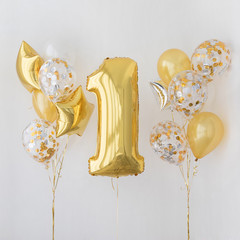 Decoration for 1 years birthday, anniversary