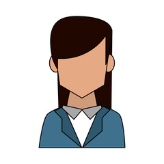 business woman avatar icon image vector illustration design 